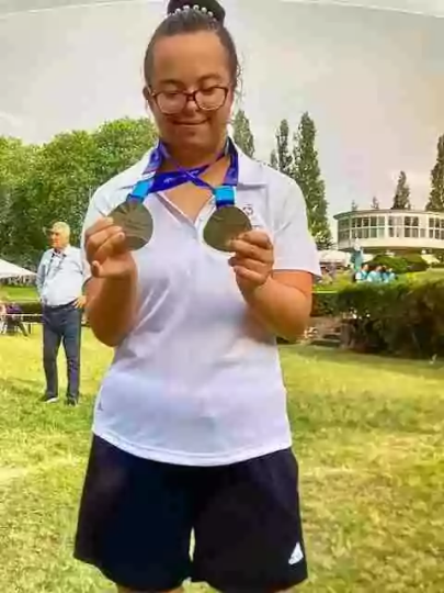 Spitzensportlerin aus der Cäcilien-Schule gewinnt zwei Medaillen bei den Special Olympics